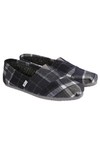Toms Mens Grey Toms Classic Tartan Slip On