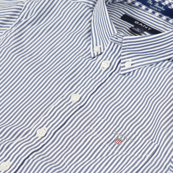 Gant Boys Blue Gant The Banker Long Sleeve Stripe Shirt main image