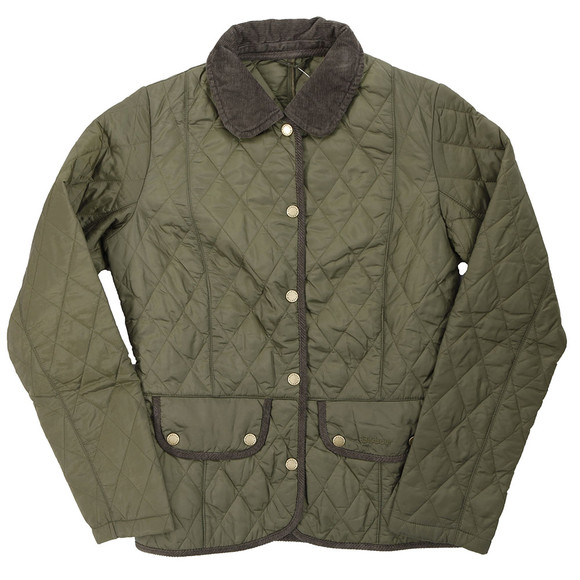 Barbour Lifestyle Womens Green Vintage Quilted Jacket #1