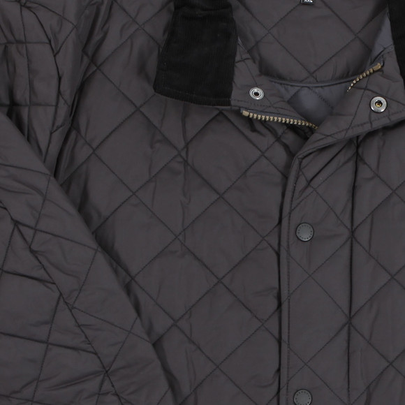 Barbour Lifestyle Mens Grey Barbour Chelsea Charcoal Quilt Jacket #2