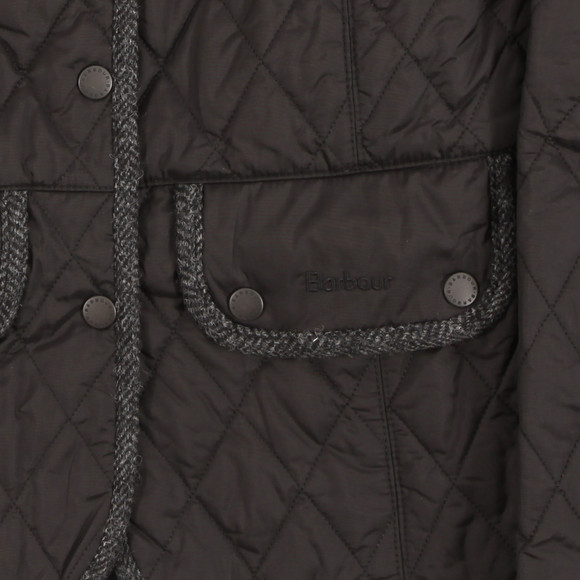Barbour Lifestyle Womens Black Barbour Vintage Tweed Quilt Jacket - Black main image