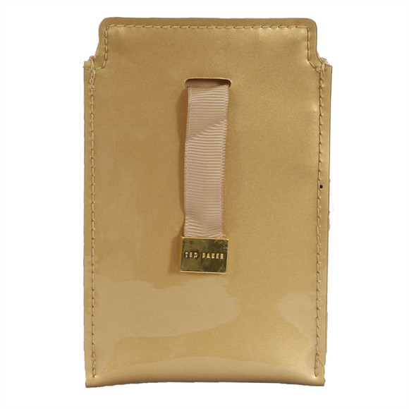 Ted Baker Womens Gold Demelza Glitter Bow I Phone Case #2