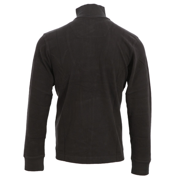 Timberland Mens Black Timberland Half Zip Funnel Neck Sweat main image