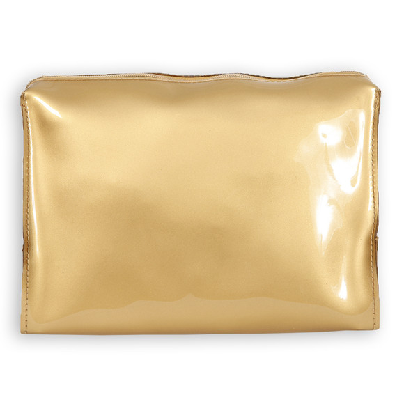 Ted Baker Womens Gold Ted Baker Glowbow Glitter Bow Large Washbag #3
