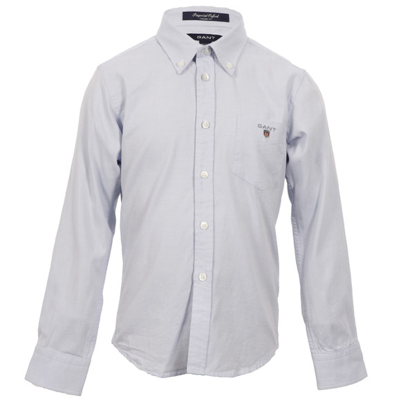Gant Boys Blue Gant Boys M.M. Pinpoint Oxford Shirt main image