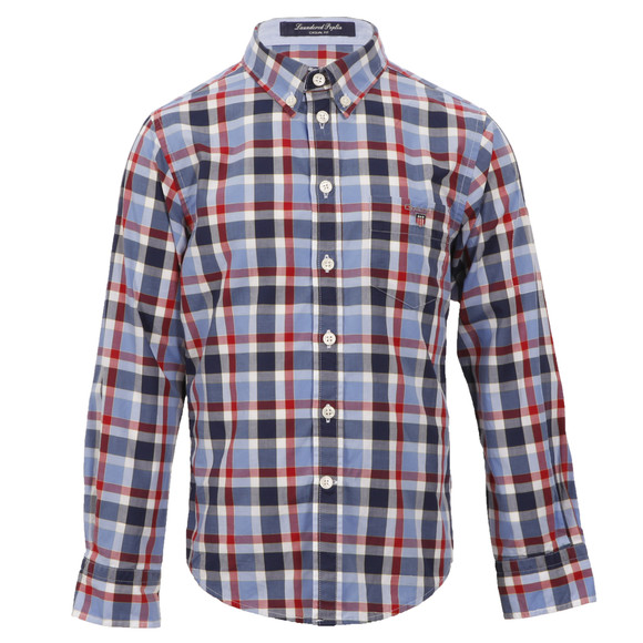 Gant Boys Red Gant Boys M.M. Laundered Poplin Check Shirt main image