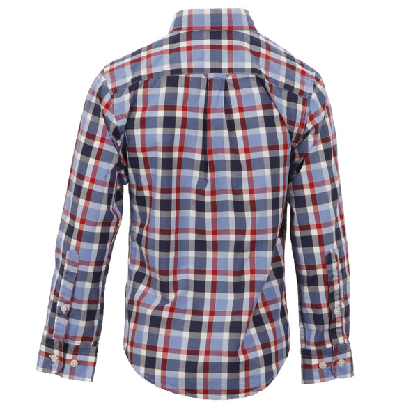 Gant Boys Red Gant Boys M.M. Laundered Poplin Check Shirt main image