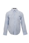 Gant Boys Blue Gant Boys M.M. Long Beach Poplin Stripe Shirt