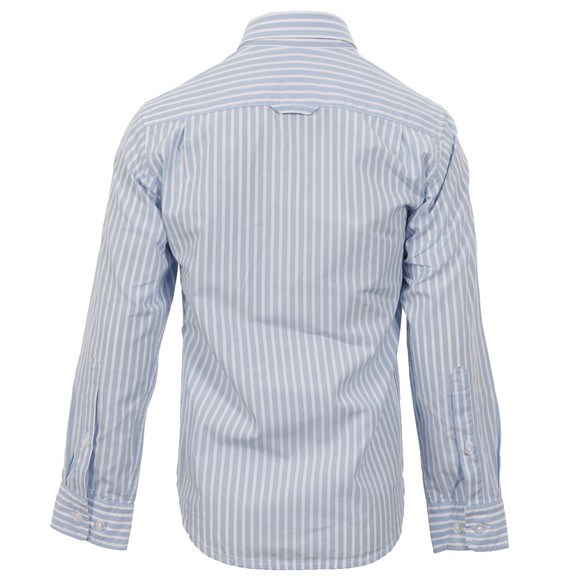 Gant Boys Blue Gant Boys M.M. Long Beach Poplin Stripe Shirt main image