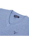 Gant Boys Blue Gant M.M. Boys Lightweight Cotton V Neck Jumper