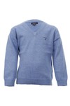 Gant Boys Blue Gant M.M. Boys Lightweight Cotton V Neck Jumper