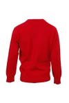 Gant Boys Red Gant M.M. Lightweight Cotton V Neck Jumper