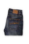 Nudie Jeans Mens Blue Nudie Grim Tim Organic Crushed Jeans