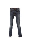 Nudie Jeans Mens Blue Nudie Grim Tim Organic Crushed Jeans