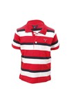 Gant Boys Red Gant M.M. Boys Blockstriped Rugger Polo