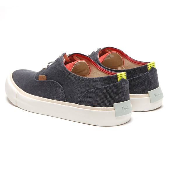 Paul Smith Jeans Mens Blue Balfour Dark Navy Washed Canvas Trainer main image