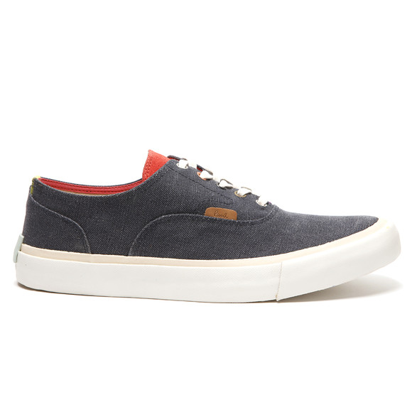 Paul Smith Jeans Mens Blue Balfour Dark Navy Washed Canvas Trainer main image