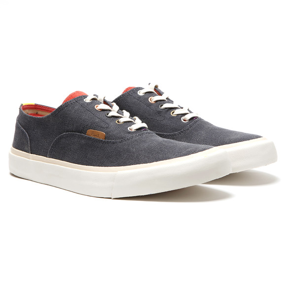 Paul Smith Jeans Mens Blue Balfour Dark Navy Washed Canvas Trainer main image