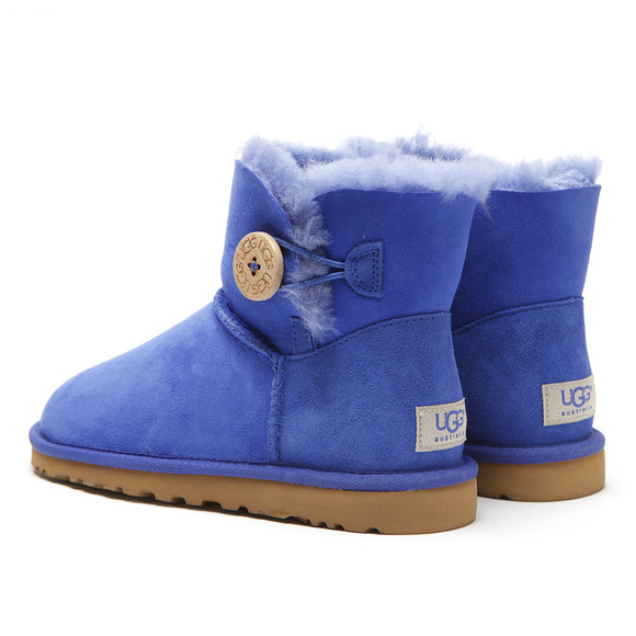 Ugg Womens Blue Ugg Sapphire Blue Bailey Button Mini Boot main image