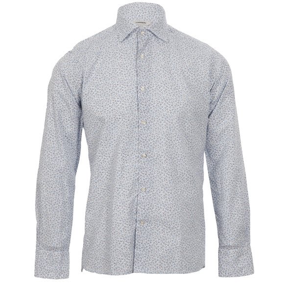 J.Lindeberg Mens Blue Daniele Slim 60's Printed Shirt #1