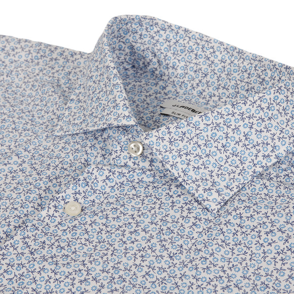 J.Lindeberg Mens Blue Daniele Slim 60's Printed Shirt #3