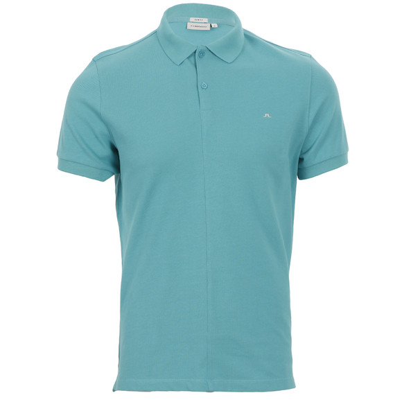 J.Lindeberg Mens Blue J Lindeberg Rubi Turquoise Plain Polo #1