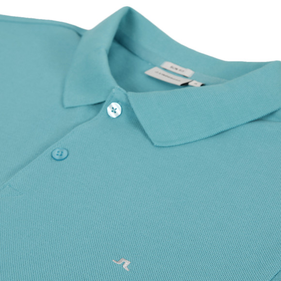 J.Lindeberg Mens Blue J Lindeberg Rubi Turquoise Plain Polo #2