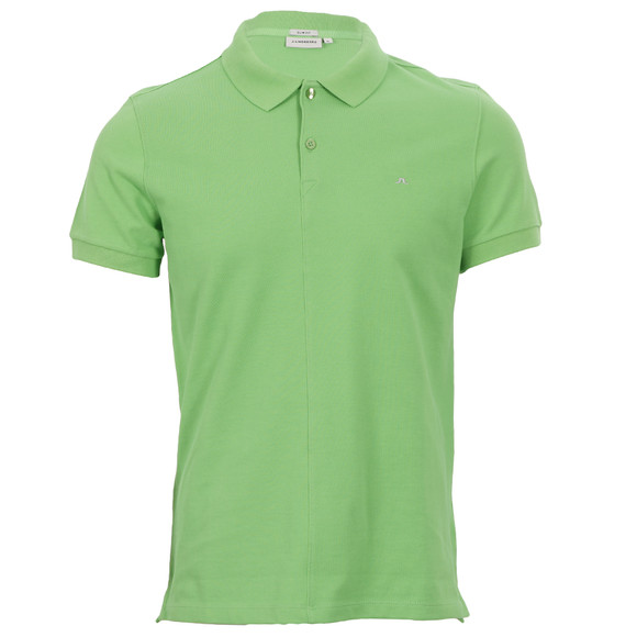 J.Lindeberg Mens Green J Lindeberg Rubi Green Intense Plain Polo #1