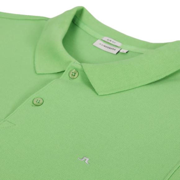 J.Lindeberg Mens Green J Lindeberg Rubi Green Intense Plain Polo #2