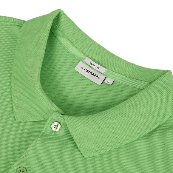 J.Lindeberg Mens Green J Lindeberg Rubi Green Intense Plain Polo #4