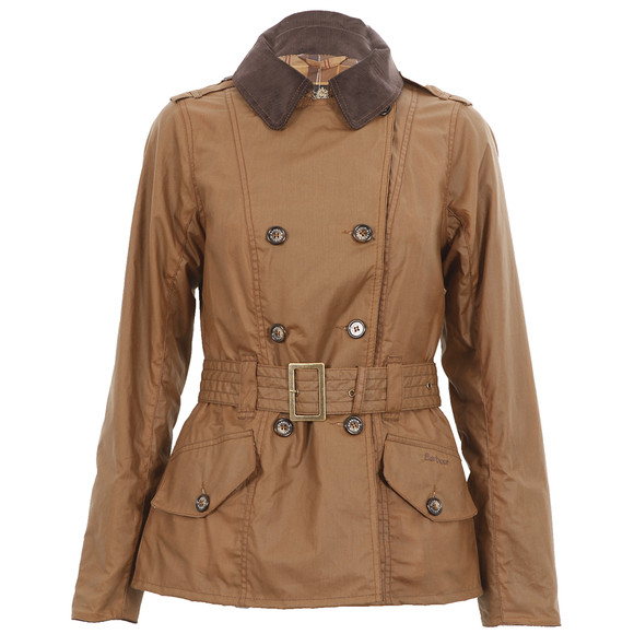 Barbour Lifestyle Womens Brown Barbour Elmgate Waxed Trench Jacket main image