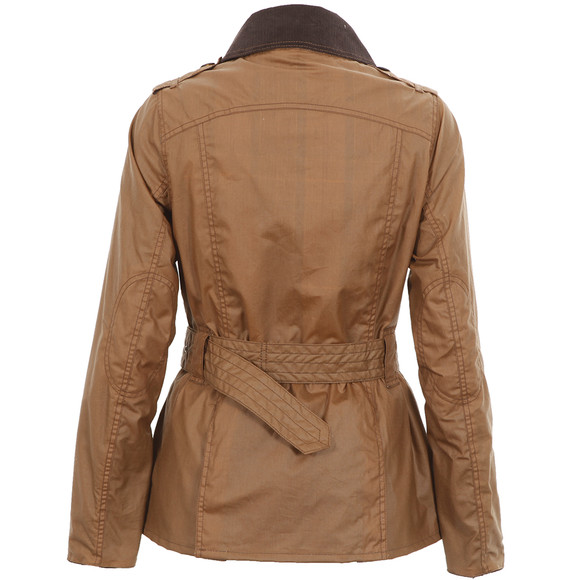 Barbour Lifestyle Womens Brown Barbour Elmgate Waxed Trench Jacket main image