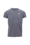 Scotch & Soda Mens Purple Scotch & Soda Purple Heavy Sprayed Vintage Tee
