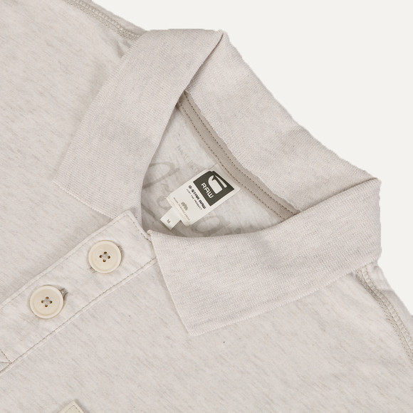 G-Star Mens Beige G-Star Art Gilera Pocket Polo main image