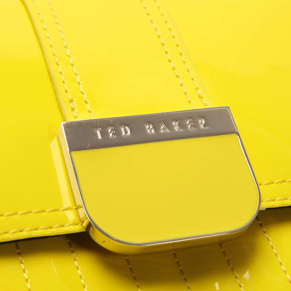 Ted Baker Womens Yellow Skapari Quilted Enamel X Body Bag #5