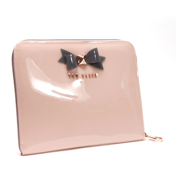 Ted Baker Womens Pink Ted Baker Apcon Bow Icon I Pad Case #1